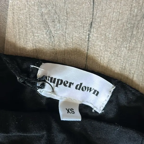 Superdown black long sleeve crop top - Image 2