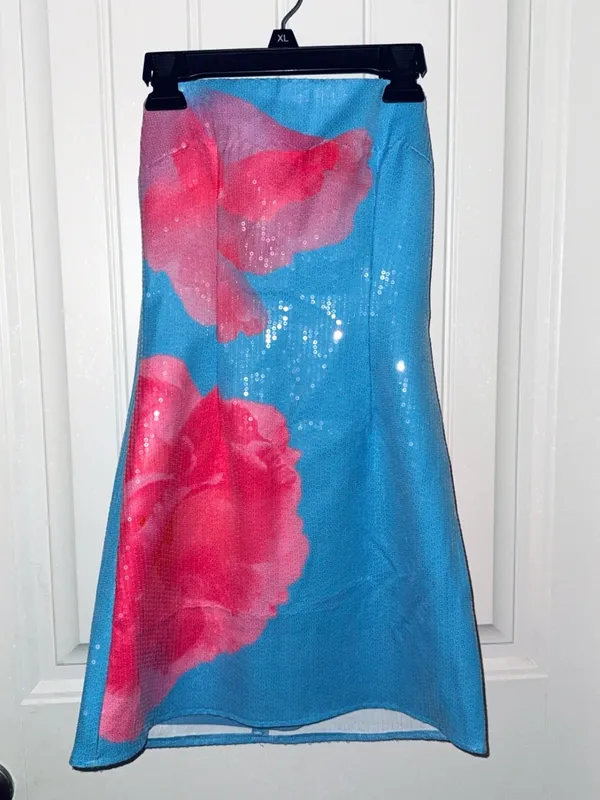 White Fox Boutique Strapless Sequin Mini Dress - Image 2