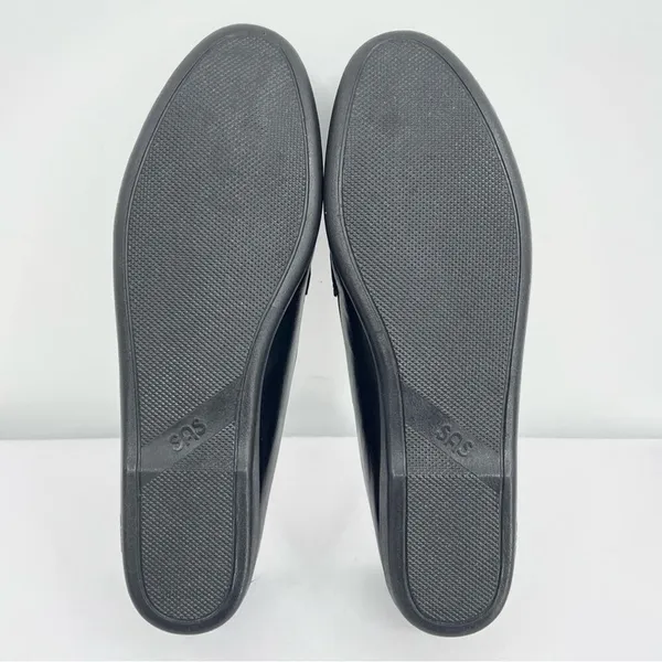 SAS Softie Black Leather Tassle and Kiltie Slip On Loafers 0073-013 Size 10 N - Image 7