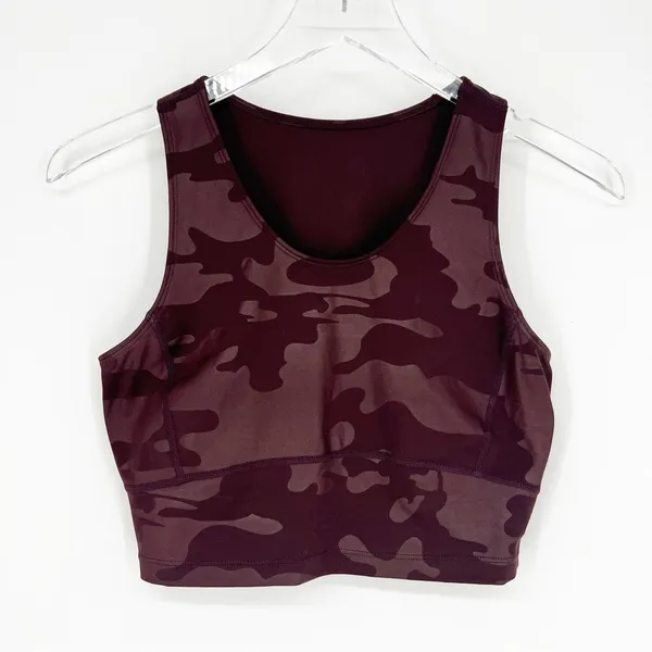 Sweaty Betty Kenna Camo Crop‎ Top Women's Size XS Athleisure - Image 2