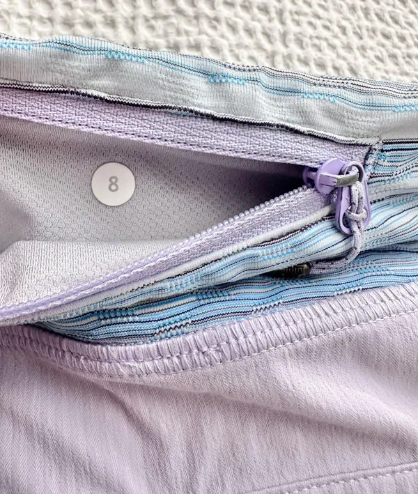 Lululemon Speed Short *4-way Stretch Lilac / Wave Twist Lilac Caspian Blue - Image 3