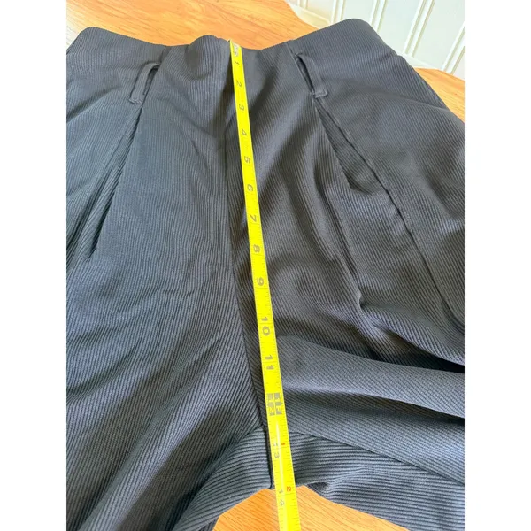 NWT Halara Black Ribbed Jodhpur Harem Pants Buckle Ankle XS - Image 6