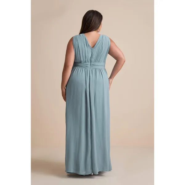 NWT Lulus Heavenly Hues Light Blue Maxi Dress Bridesmaid Wedding Formal Ball 3X - Image 4