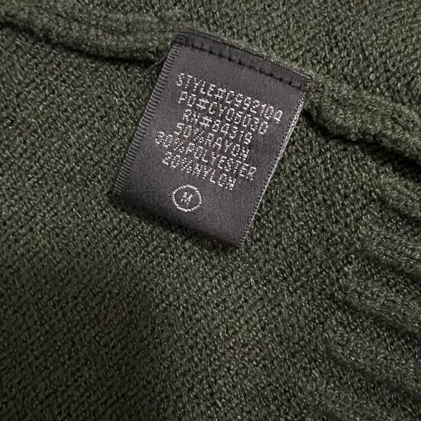 Olive Green Women's Sweater Cardigan - Image 3