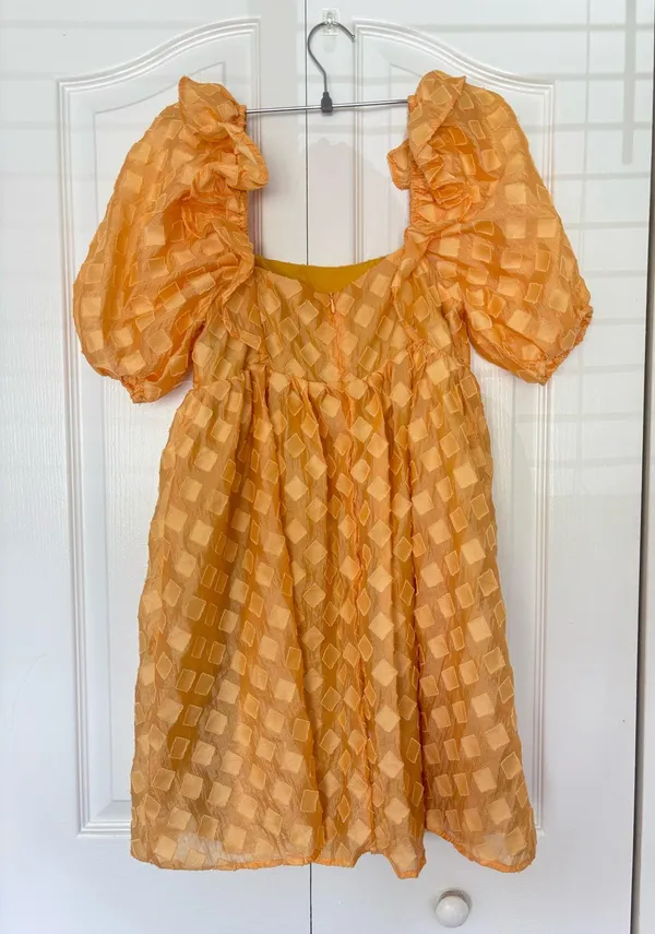 Storia Babydoll Dress Floral Puff Sleeve - Image 3
