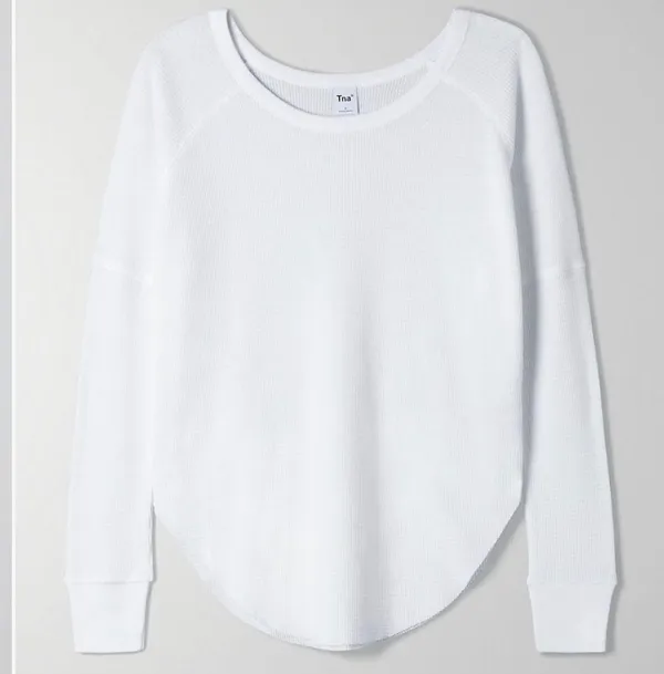 Aritzia TNA Alder Thermal White XS - Image 3