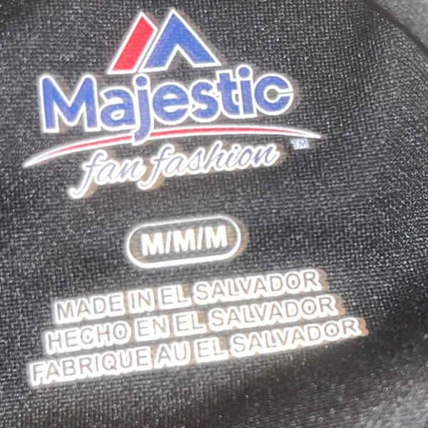 Majestic Giants short sleeve black & orange shirt, size Medium - Image 3