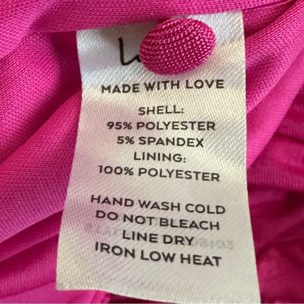 NWT Lulus Always Remarkable Fuchsia Pink Ruched Halter Midi Dress Glam Size XS - Image 8