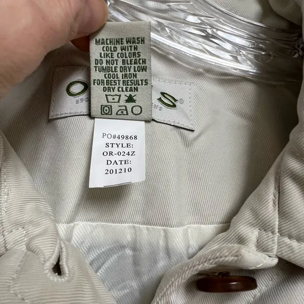 Orvis cream Quilted Jacket sz S - Image 5
