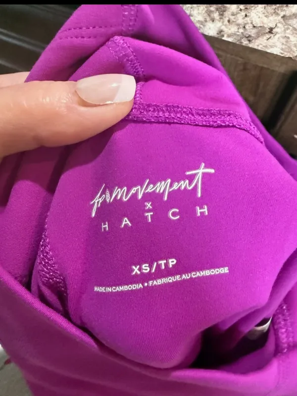 Hatch Magenta Maternity High-Waist Leggings - Image 6