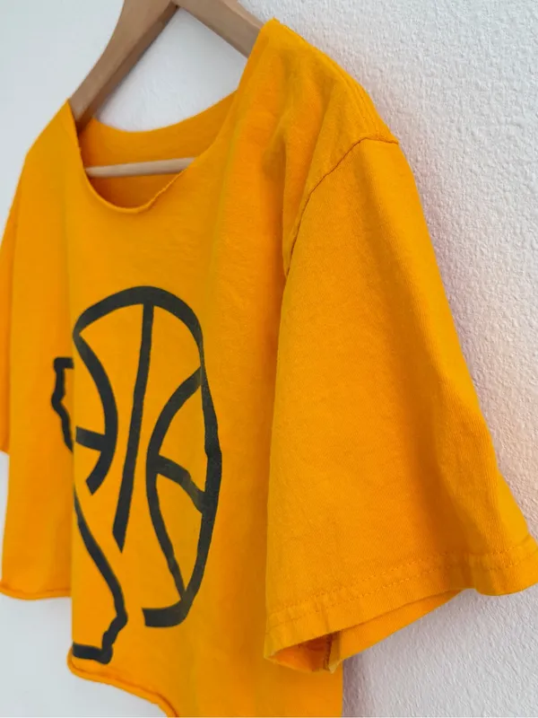 Cal Golden Bears off the shoulder cropped tee - Image 4