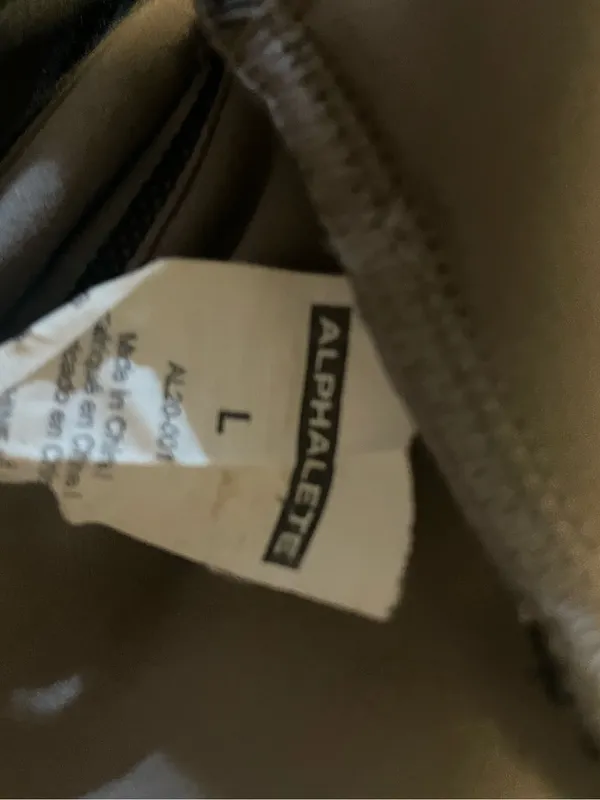 Alphalete Brown Sports Bra with Logo Band‎ - Image 3