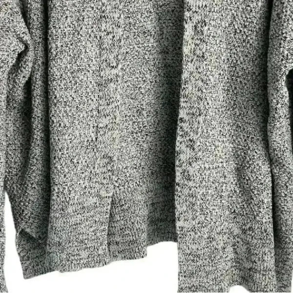 GAP Women's White and Black Open Front Cardigan Sweater‎ Size L Casual Knit - Image 3
