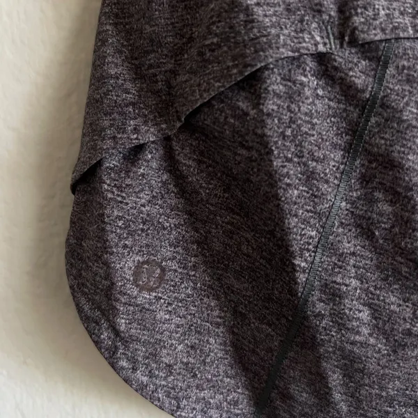 LULULEMON Run Times Short II 4" Heather Lux Black Grey Shorts Womens 4 - Image 6