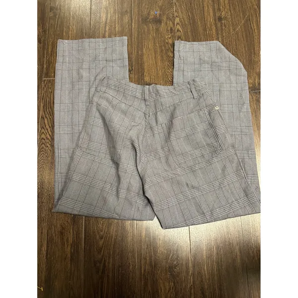 Vintage 90s ESPRIT High-Waisted Plaid Wide Leg Trousers -‎ Made in USA - Image 6