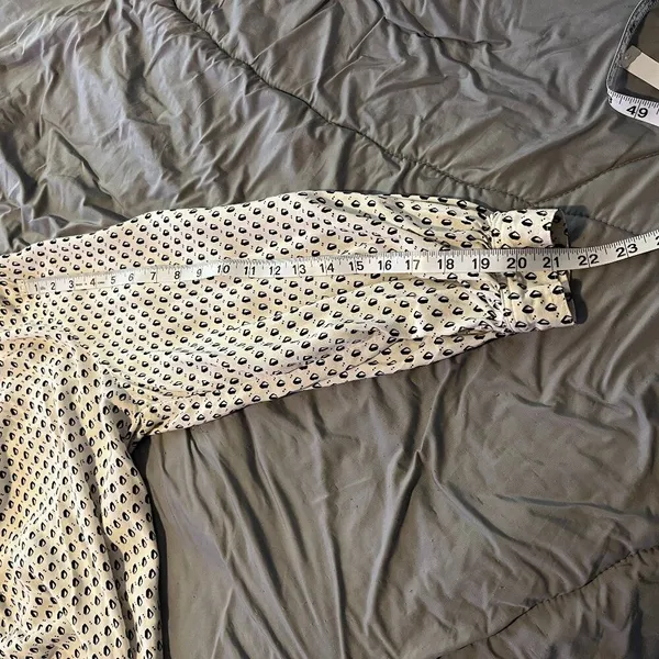 Women's H&M Black & White LS Dress, Size‎ 12 - Image 6