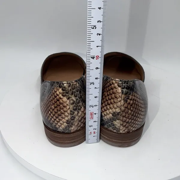 Madewell The Marisa D'Orsay Flats In Snake Embossed Leather Women's Size 7 - Image 5