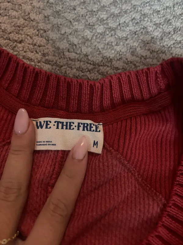 Red Free People Cardigan - Image 2