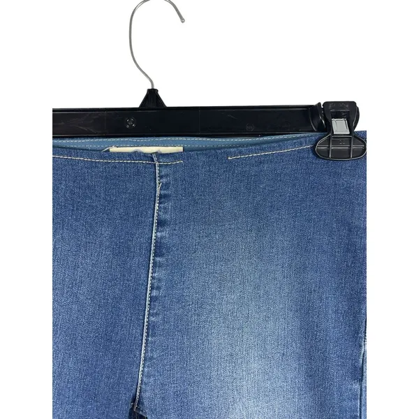 We The Free Free People Flare Jeans 26 Blue Stretch Bell Bottom Boho Indie Retro - Image 3