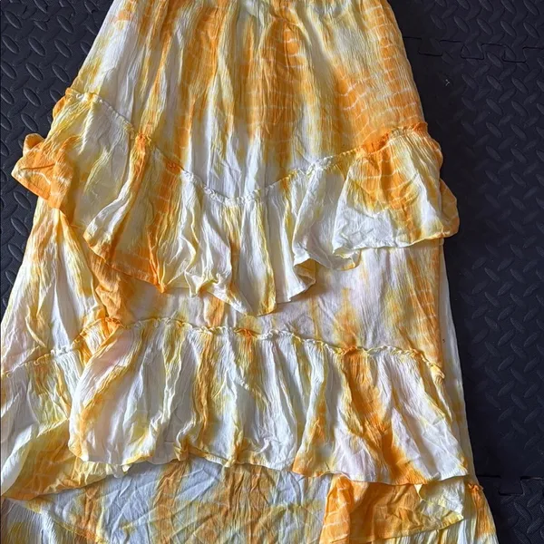 Earthbound Yellow and White Women's Skirt - Image 3