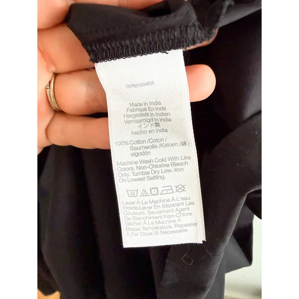 Madewell | NWT V-Neck Circle Midi Dress Black | Sz 2 - Image 8