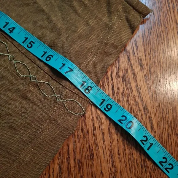 Free People Brown Cropped Shirt with‎ Colorful Design at neck size XS Boho - Image 12