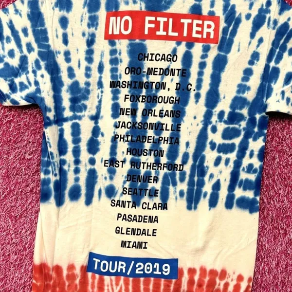The Rolling Stones 2019 No Filter Tour Rock USA Tie Dye S - Image 3