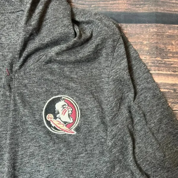 Colosseum Women's Large Gray Florida State‎ FSU Seminoles Hooded Coatigan - Image 3