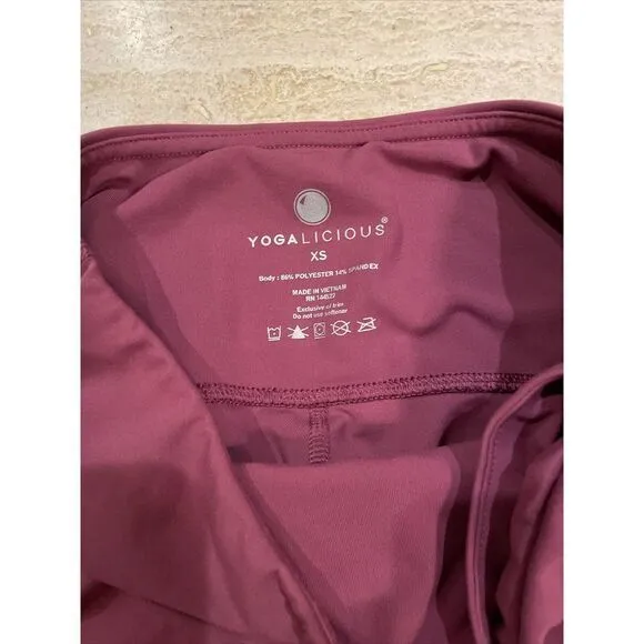 Yogalicious Lux Leggings High Waisted Light‎ Purple Size XS Yoga - Image 3