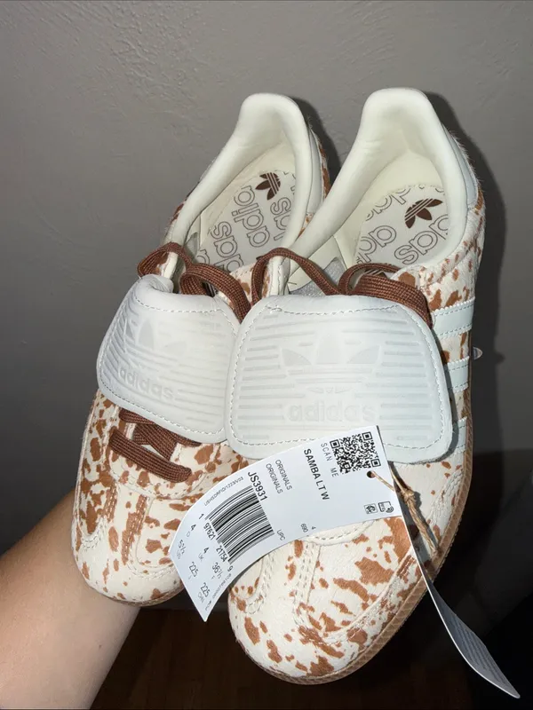Adidas Samba LT W Cow Print Pony Hair Sneakers NWT 5.5 - Image 2