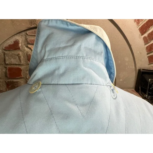 Jacket 1980s hood blue cream Size 20W - Image 8