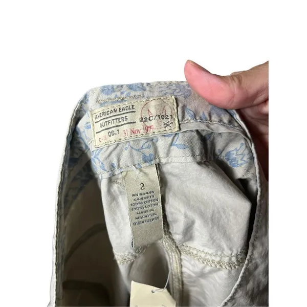American Eagle Y2K Beach Cargo Tan Skirt Size‎ 2 NWT - Image 7