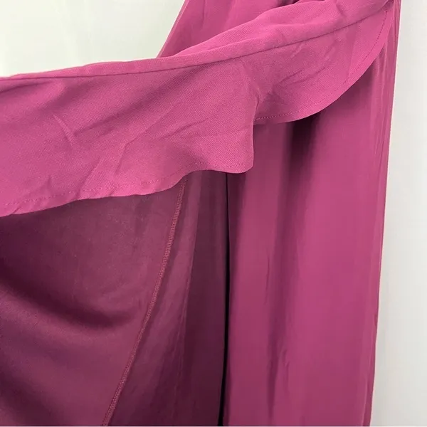 Lulu's Plum Purple In Love Forever Lace Up Back Chiffon Formal Maxi‎ Gown S - Image 7
