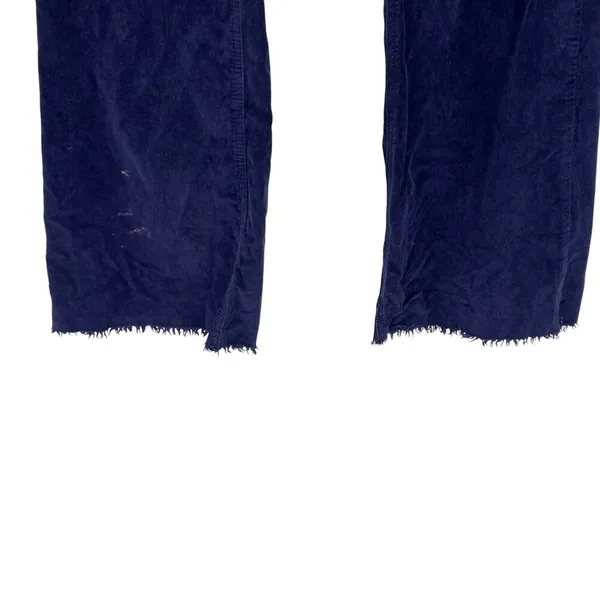 Free People We The Free Jayde Cord Flare Pants Raw Hem‎ Blue Size 29 - Image 4