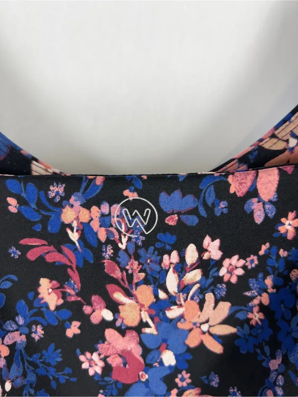 We Wander Floral Longline Sports Bra Crop Top 2X - Image 6