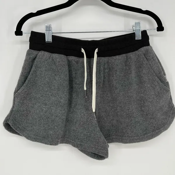 FEAT BlanketBlend Fleece Shorts Womens S Gray High Rise Lounge Sweatshorts NWT - Image 7