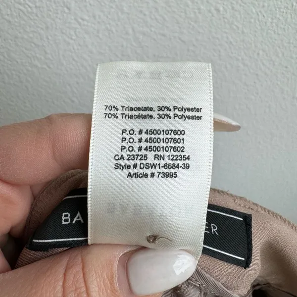 Aritzia Babaton Career Office Wear Slacks Trousers Straight Leg Size 6 Small Tan - Image 5