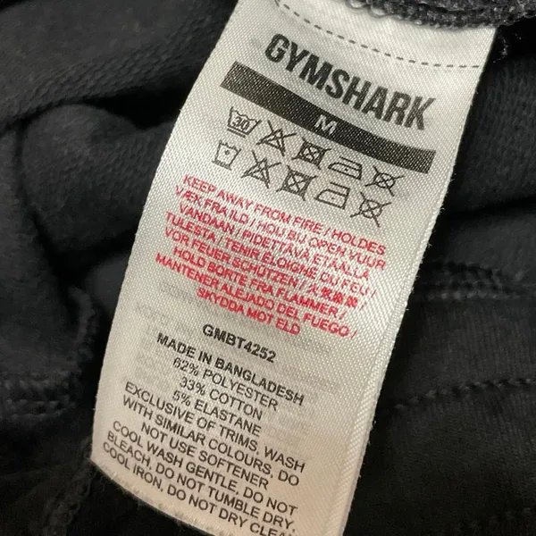Gymshark Women's Black Elastic High Waist Tapered Trousers Jogger Pants Size M - Image 4