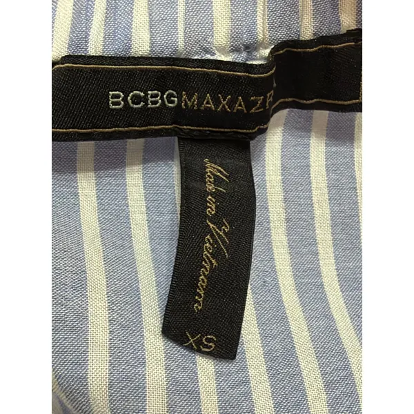 BCBGMaxAzria Women’s Britt Stripped Off the Shoulder Mini Dress Size XS - Image 3