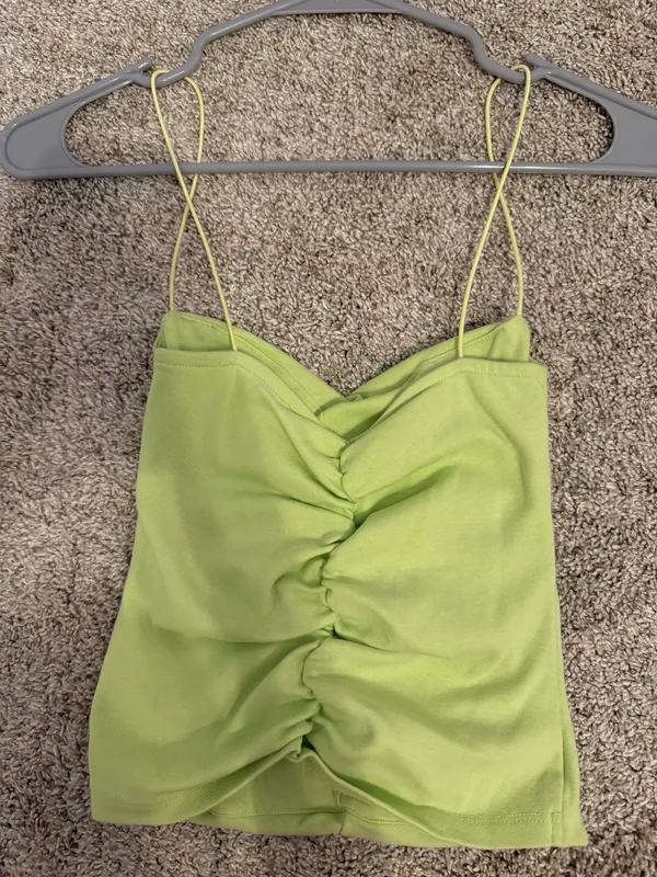 ZARA Top Green Crop - Image 2