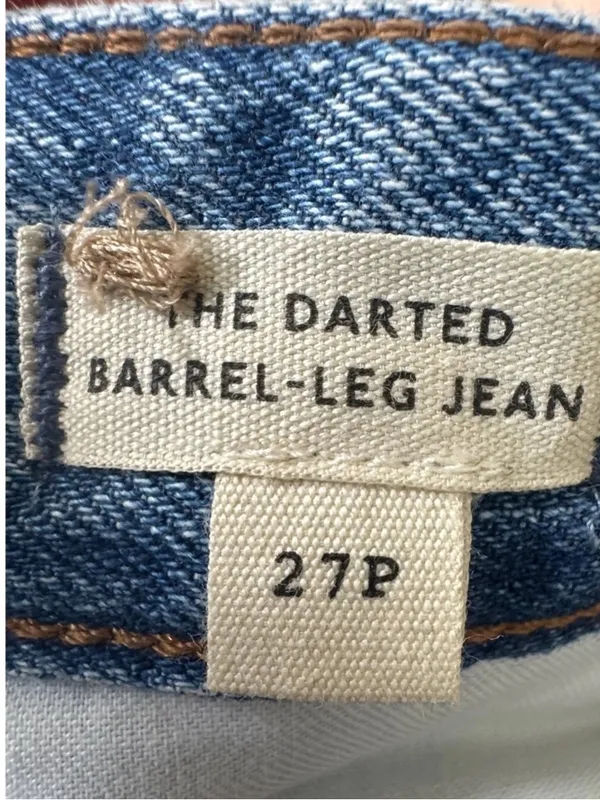 Madewell The Petite Darted Barrel-Leg Jean Dobbins Wash 27P - Image 5