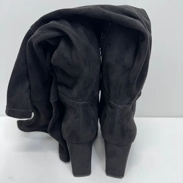 Over the Knee Boots Womens Square Toe‎ Block Heel Size 6.5 - Image 7