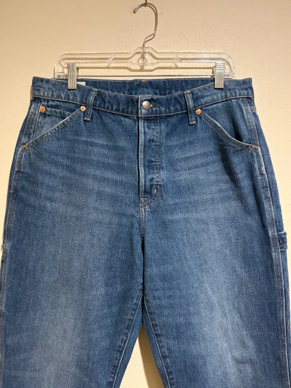 Gap Work Force High Rise Carpenter Jeans Medium Indigo - Image 4