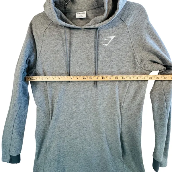 Nike Gymshark Women's Medium Gray Pullover Hoodie Logo Athleisure‎ Gorpcore Cozy - Image 7