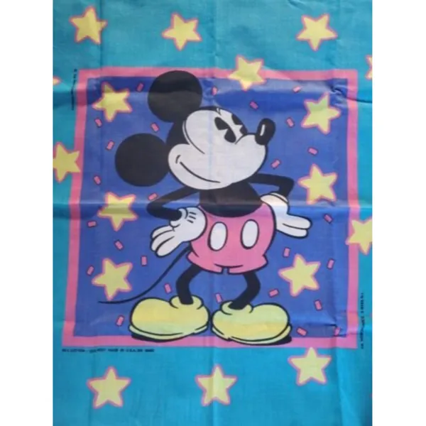 VTG The Walt Disney Company Mickey Mouse Hankerchief 21"×22 Bandanna 198… - Image 2
