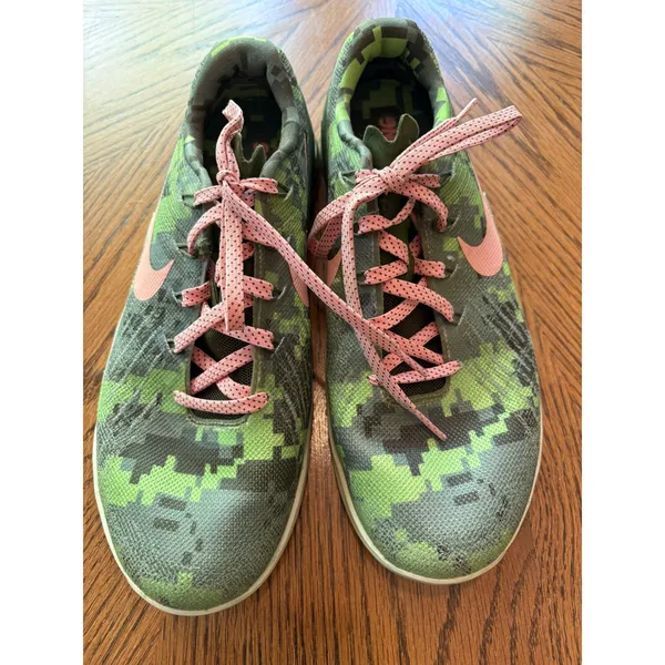Nike Metcon 3‎ Womens Training Shoes Green Digital Camo Pink Size 8.5 - Image 3