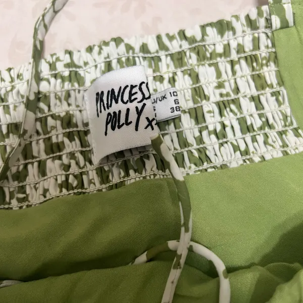 Princess Polly Green Tasmin Mini Dress - Image 3