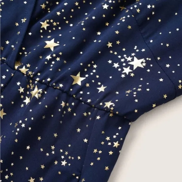 Bloomchic Elegant Navy Blue Starry Dress - Size 12 - Image 6