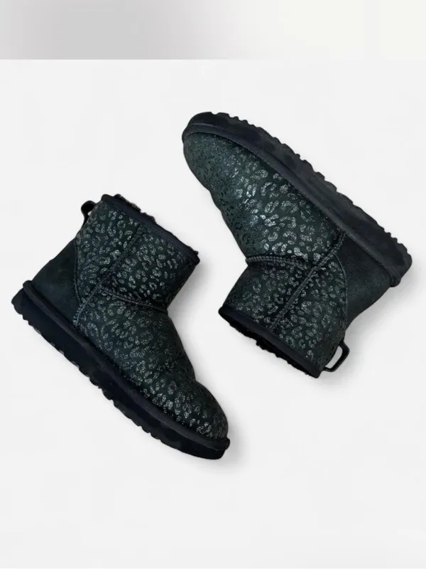 Ugg Classic Mini Snow Leopard Black 7 - Image 3