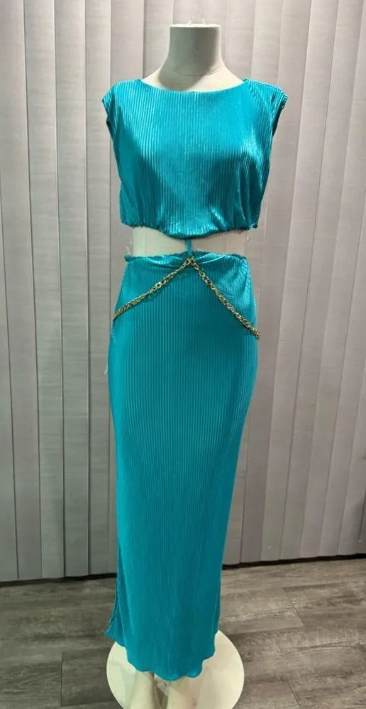 AMTIOUS Tiffany maxi dress ✨ Blue Size L - Image 4